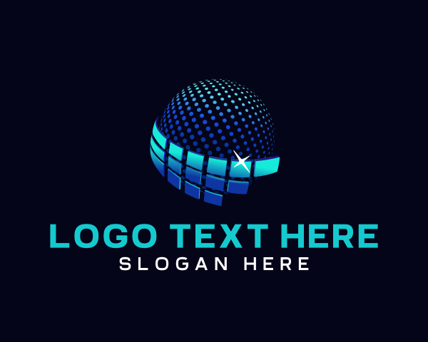 Digital Sphere Swoosh